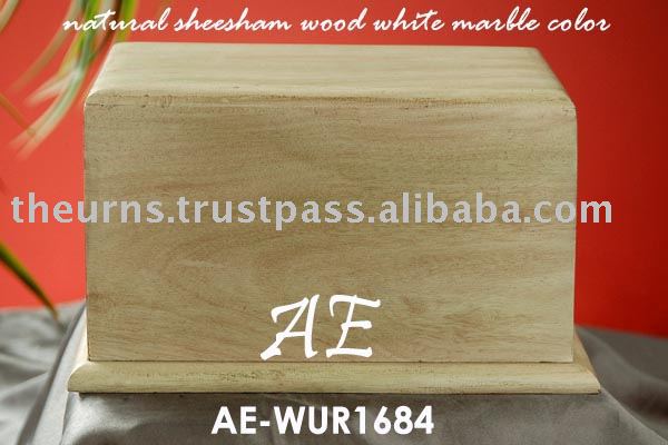 Manufacturers Exporters and Wholesale Suppliers of Wooden Pet Urn (White Marble Finish Wood Cremation Urn)  Uttar Pradesh